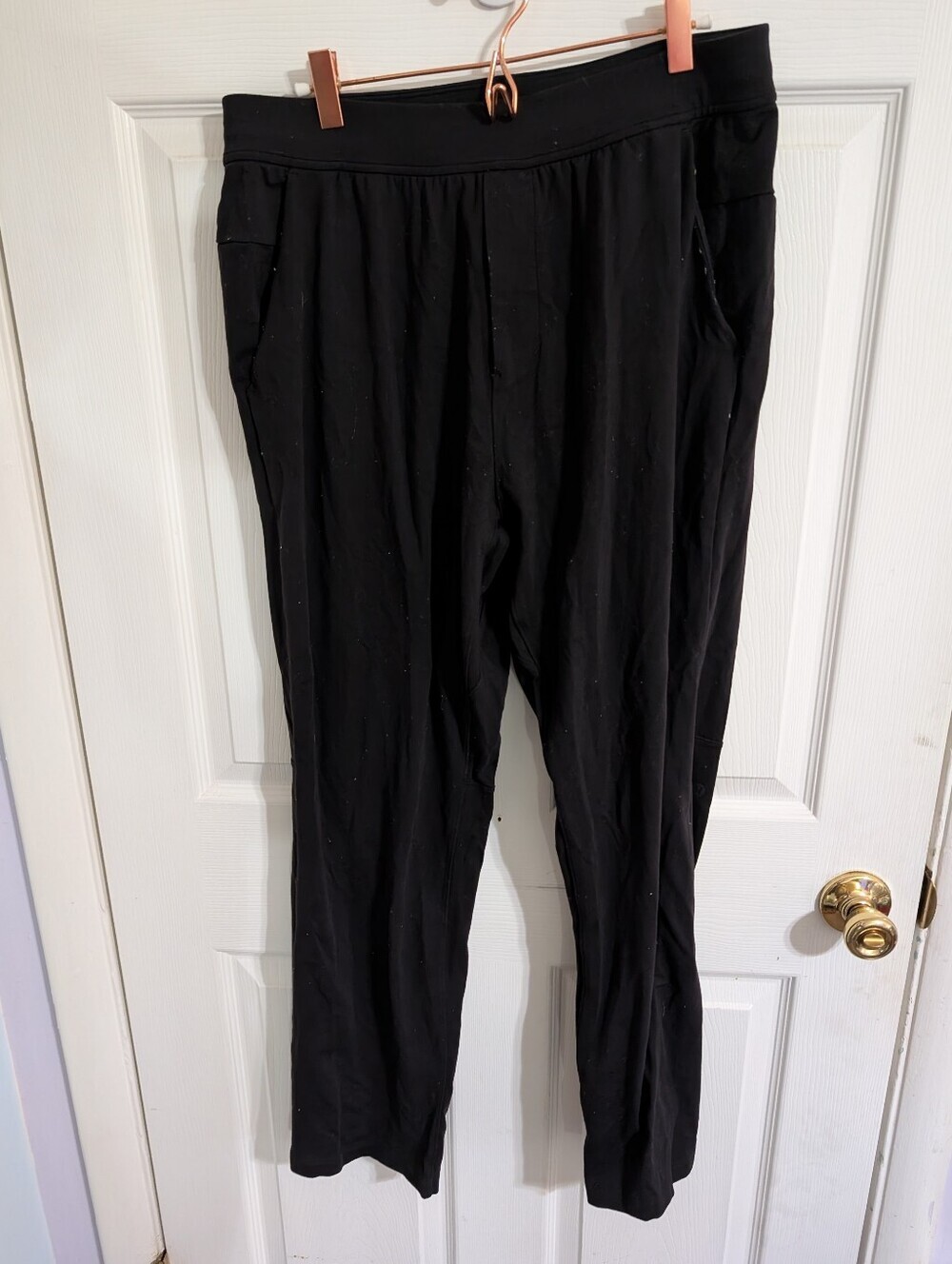 Lululemon Mens Discipline Pants Black Drawstring Pocjets Active Size Large